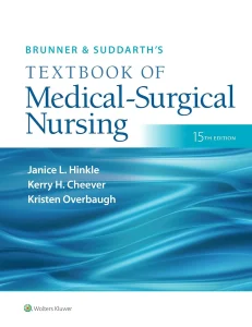 Test Bank for Brunner & Suddarth’s Medical-Surgical Nursing 15th Edition Cover