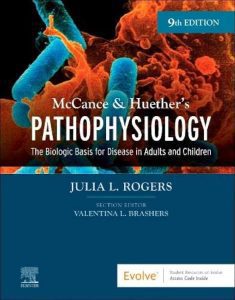 Cover of McCance and Huether’s Pathophysiology 9th Edition Test Bank