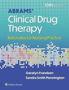 Abrams Clinical Drug Therapy 13th Edition Test Bank cover